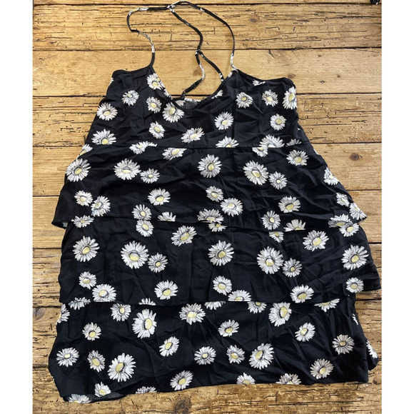 Volcom Stampede Dress NWT Sz XS Women Junior Floral Strappy Ruffle Summer - Picture 1 of 6